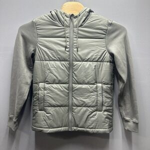 Tentree Men's Cloud Shell Hybrid Hoodie Mineral Green Small NWT Insulated Jacket